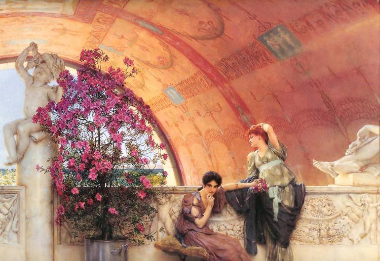 Alma-Tadema, Sir Lawrence Unconscious Rivals (mk23) oil painting picture